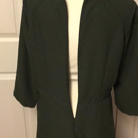 Banana Republic Green A-line Dress 3/4 Sleeve Crew Neck - Picture 5 of 9